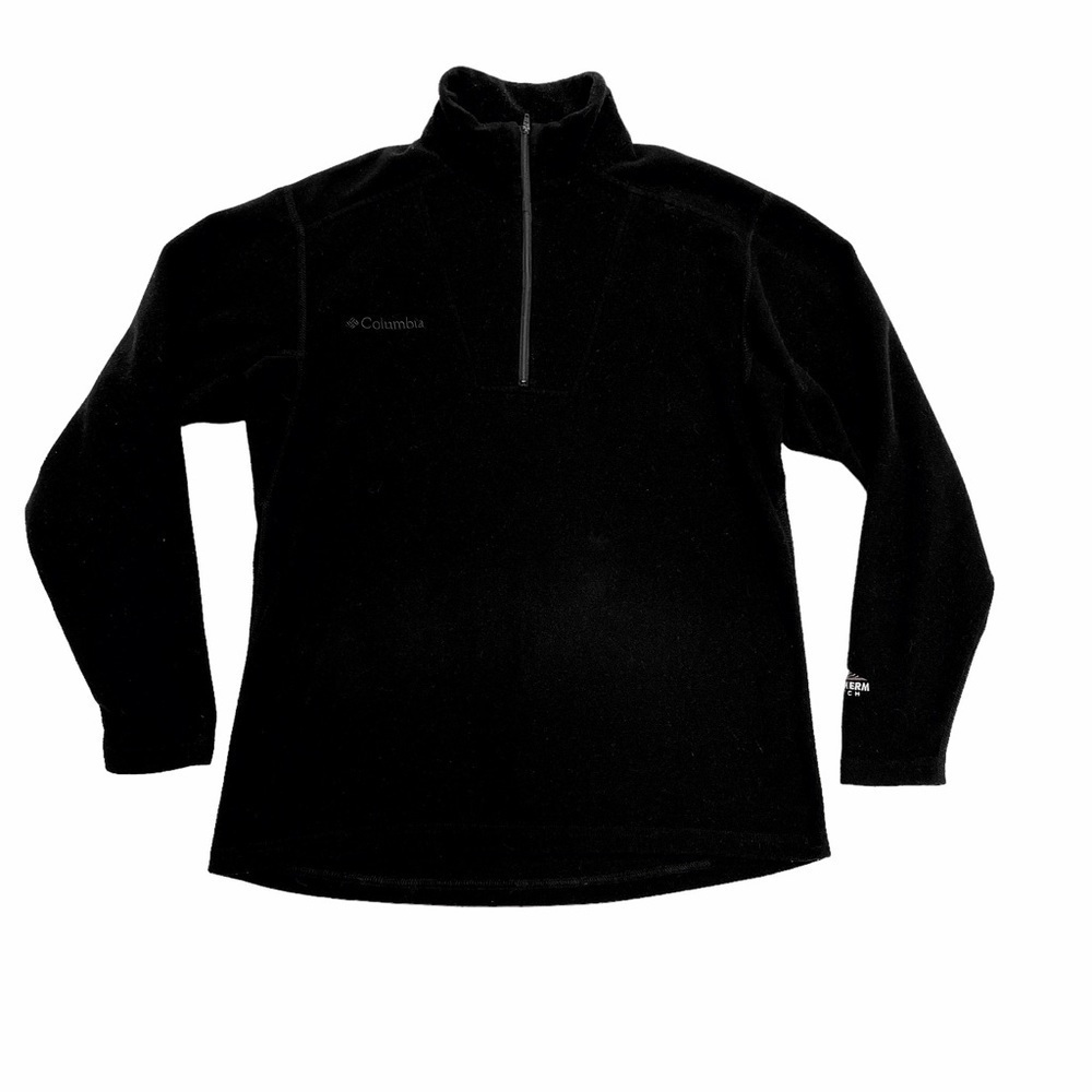 Columbia fleece sweater half zipper size M black